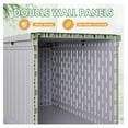 thumbnail image 4 of WDZS 160 Gallon Double-Wall Deck Box with Divider, Side Handles, HDPE Outdoor Large Storage Box Waterproof and Lockable for Patio Furniture, Garden, Pool (Grey, 160 Gallon), 4 of 8