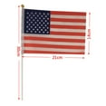 thumbnail image 3 of American Flag USA Hand Held Small Mini Stick Flags Decorations US 4th July Flags For Party Olympics Festival Parades Parties Decor (15 pack), 3 of 6