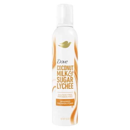 Dove Whipped Shower Foam Coconut & Lychee, 10.3 oz