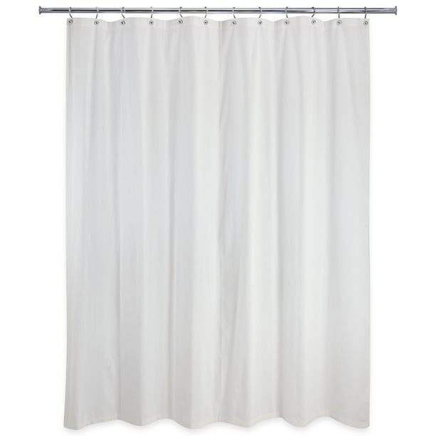 Washed Cotton White Shower Curtain by Allure Home Creation, 70" x 72