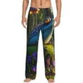 thumbnail image 1 of Fotbe Cute Blue Frog Pantalones de Pijama para Hombre, Pantalones de Dormir, Pantalones de Casa con Cintura Ajustable y Bolsillos-Large, 1 of 6