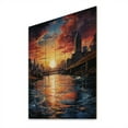 thumbnail image 2 of Designart "Pop Art Pittsburgh III" Cityscapes Print on Natural Pine Wood, 2 of 5