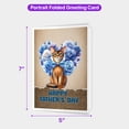 thumbnail image 5 of Abyssinian Proud Dad Happy Father's Day 5x7in Folded Greeting Card Cat Lover Kitten Owner Gifts Single Note Card with Envelope - 02008, 5 of 5