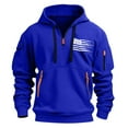thumbnail image 2 of Styesk Sweatshirts for Men Men's Spring And Fall Printed Hooded Sweatshirt Zipper Multi-Pocket Pullover Sweatshirt, 2 of 4