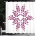 thumbnail image 4 of Ambesonne Purple Shower Curtain, Bridal Flower Bouquet, 69"Wx84"L, Violet White, 4 of 5