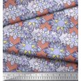 thumbnail image 3 of Soimoi Moss Georgette Fabric Artistic Flower & Geometric Print Fabric by Yard 42 Inch Wide, 3 of 5