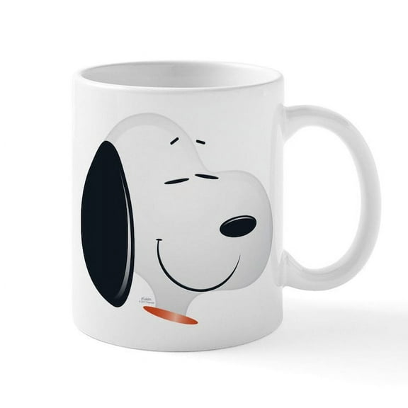 CafePress - Peanuts Snoopy Emoji - 11 oz Ceramic Mug - Novelty Coffee Tea Cup