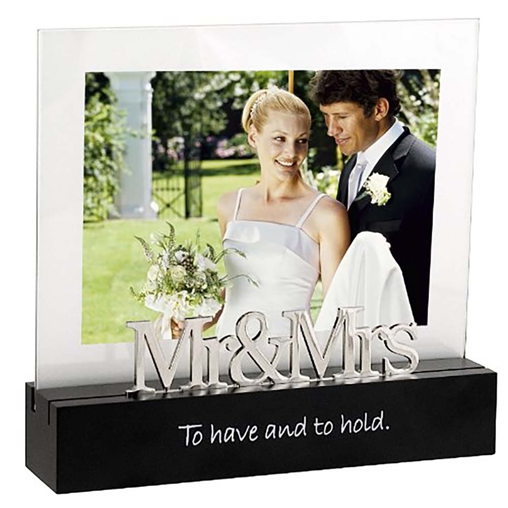 5x7 MR. & MRS. HORIZONTAL PICTURE FRAME