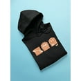 thumbnail image 3 of Celestial Joy Icons - Retro Cosmic Emojis Men's Hoodie, 3 of 4