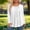 White, variant on NTACZA Womens Tops Plus Size Pleated Blouse Crew Neck Flowy Loose Casual Shirts for Women L