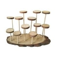 thumbnail image 4 of MERIGLARE Wood Display Riser Home Decor Storage Shelf for Cosmetic Accessories Perfume 12 Platforms, 4 of 9