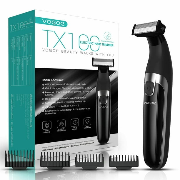 Beard Trimmer for Men, Electric Shaver Hair Trimmer for Mustache Body Head  All-in-One Cordless Groomer Hair Clippers and Adjustable Facial Grooming  kit Rechargeable Waterproof 