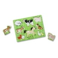 thumbnail image 2 of Melissa & Doug Wooden Farm Friends Animals Peg Puzzle – 8 pcs, 2 of 2