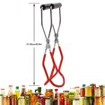 thumbnail image 2 of Professional Canning Jar Lifter Stainless Steel with Vinyl Coated Handle for Mason Preserving Jelly Jars, Red, 2 of 6