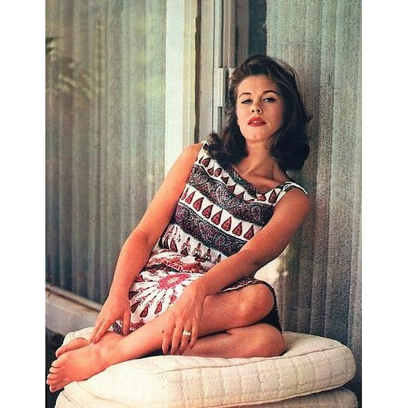 Elizabeth Montgomery - Feet Up on Ottoman Photo Print (8 x 10)