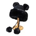 thumbnail image 3 of YM YOUMU Women Faux Fur Knitted Beanie Hat Warm Winter Cap, 3 of 3