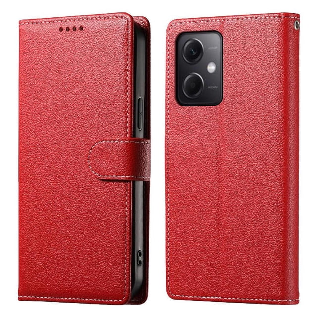 Funda para FOXDOCK Xiaomi Redmi Note 12 5G– Cuero Premium, 3 ranuras para tarjetas, Protección contra impactos