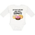 thumbnail image 3 of Inktastic Just Skip to the Part Where There's Donuts Boys or Girls Long Sleeve Baby Bodysuit, 3 of 5