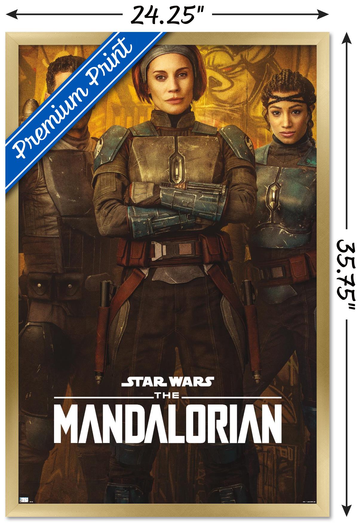 Star Wars: The Mandalorian Season 2 - Mandalorians Wall Poster, 22.375" x 34", Framed