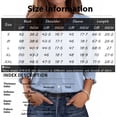thumbnail image 4 of Women Blouses Button Down Shirts Dressy Business Casual 3/4 Length Sleeve Tops Summer Fall Fashion Clothing,2XL, 4 of 7