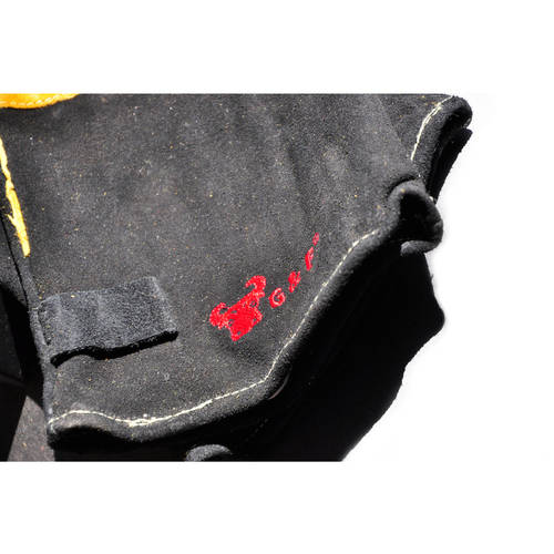 G & F 100 Percent Premium Suede Leather Palm Barbecue/BBQ Gloves with 14.5" Extra Long Sleeve,