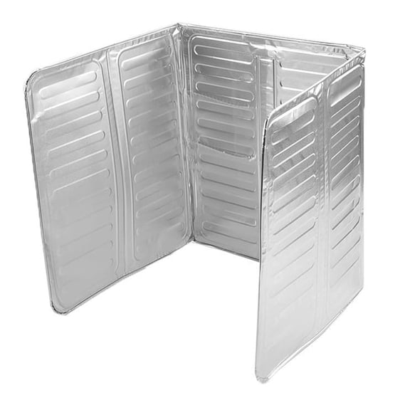 Three Sided Stove Splash Guard Heat Resistant Aluminum Foil Cover for Kitchen Protections Against Oil Water Splatter