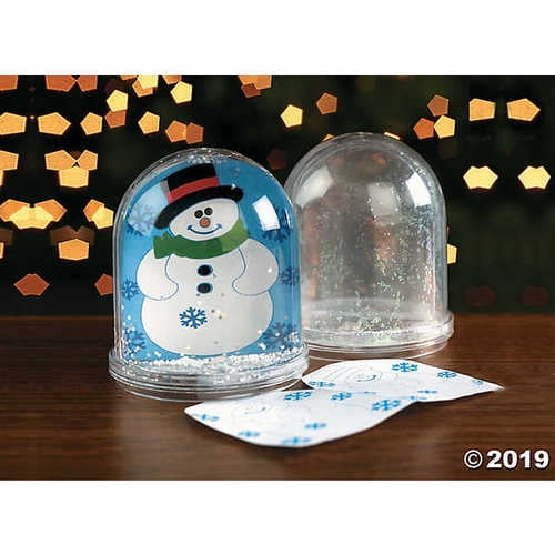 Color Your Own Snowman Snow Globes