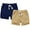 K3+N4, variant on HILEELANG Baby Boys' Shorts 2-Pack Chino Short Summer Cotton Casual Pants with Pockets Khaki Navy Blue 7years