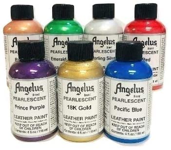 Angelus Leather Paint Pearlescent 18K Gold, 4 oz