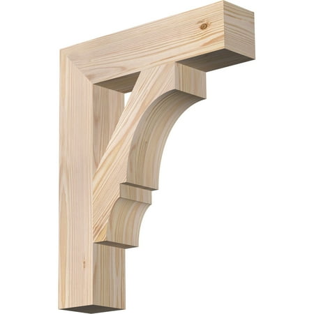 

Ekena Millwork 3 1/2 W x 16 D x 20 H Balboa Block Smooth Bracket Douglas Fir