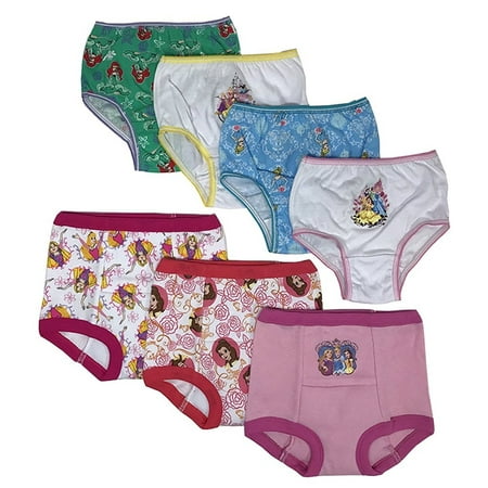 Disney Toddler Girls' Princess 3pk Training Pants and 4pk Panty
