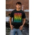 thumbnail image 4 of NASA Worm Logo Rainbow Gradient Men's Graphic T Shirt Tees Brisco Brands S, 4 of 4