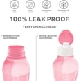 thumbnail image 5 of Milton 4-Pack Kids Water Bottles, 6 & 12 oz Leak-Free Flip Lid Sport Bottles, Black/Pink, 5 of 5