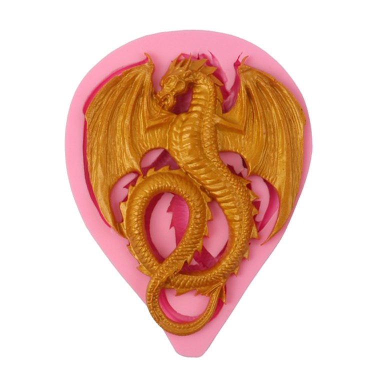 GENEMA Flying Dragon Silicone Mold Candy Molds Cake Chocolate Soap  Decorating Kids Gift 