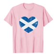 thumbnail image 4 of XIAONU Men's Vintage Scotland Flag Heart Graphic T-Shirt Retro Casual Daily Crewneck Short-Sleeve Tee, 4 of 4