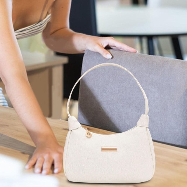 Bolso de hombro para mujer con cremallera en las axilas para ir de compras, fiestas, viajes