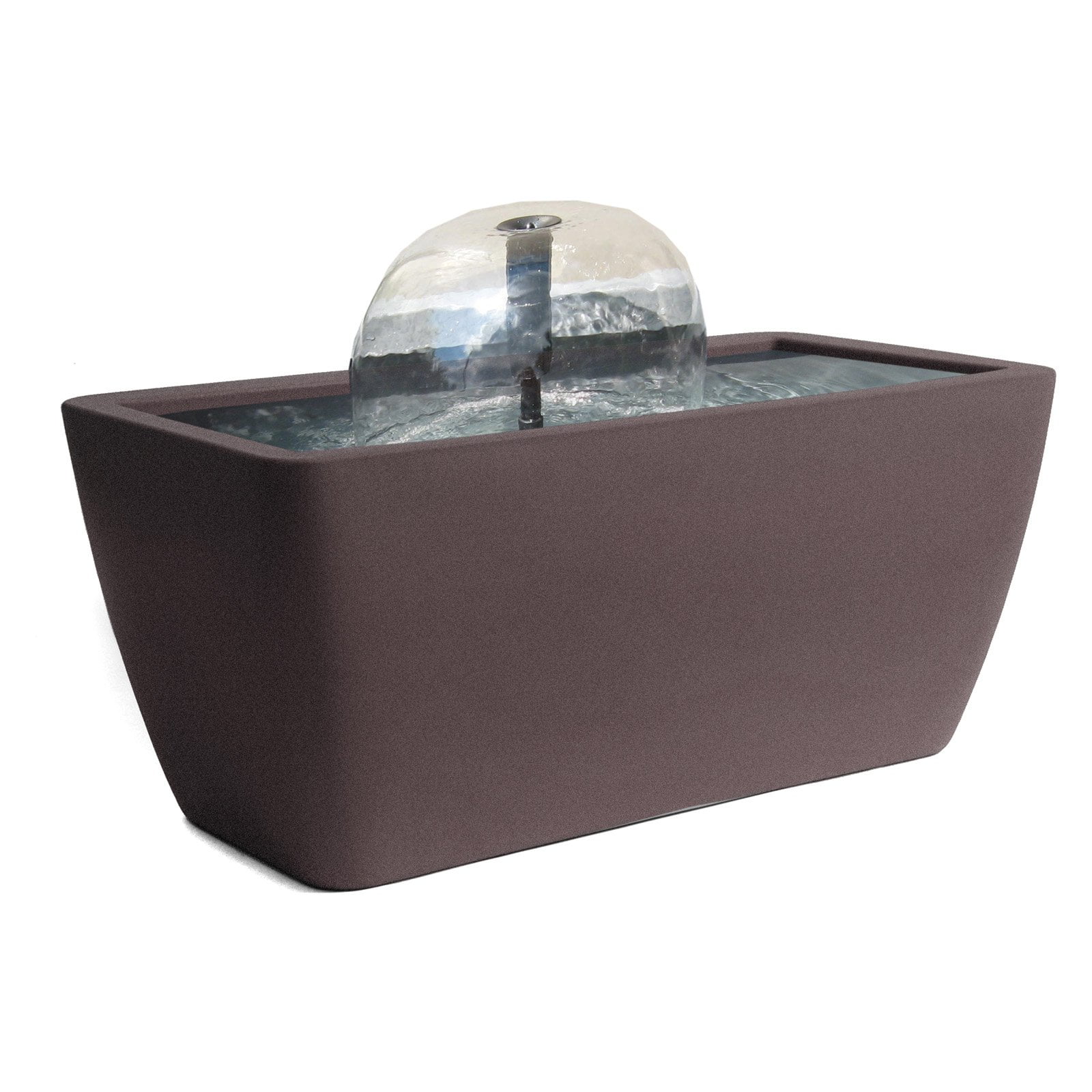 Algreen Manhattan 50 Gallon Contemporary Brownstone Cotta Water Feature and Pond by Algreen Products