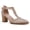 milky white, variant on Women T-Strap Dress Shoes with Block Heels Low-Cut Sandals with Stacked Block Heels