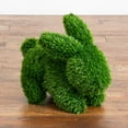 thumbnail image 3 of Nearly Natural 14in. UV Resistant Artificial Grass Garden Plush Topiary Bunny Rabbit (Indoor/Outdoor), 3 of 13