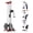 Black and Red, variant on LAT Pulldown Machine, LAT Cable Machine with High and Low Pulley Station, Row Cable Machine Home Gym with Leg Support, Tricep Workout Equipment