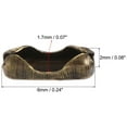 thumbnail image 2 of Uxcell 0.06" Conector de Cadena de Bola de Enlace Crimpado de Hierro Bronce 100pcs, 2 of 5