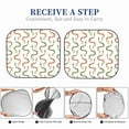 thumbnail image 6 of Haiem Hand Drawn Snake Car Windshield Sun Shade (2 Pieces) Foldable Windshield Sun Shade Car Accessories for Truck SUV Pickup-Small, 6 of 7