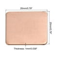 thumbnail image 2 of Uxcell Heatsink Copper Pad Shim 20mm x 20mm x 1mm Thermal Conductive Heat Sink for Electronic Chip Cooling Pack of 12, 2 of 5