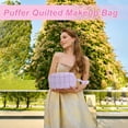 thumbnail image 6 of Unique Bargains Quilted Cosmetic Organizer for Women Purple, 6 of 7