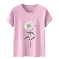 thumbnail image 4 of Otvok T Shirts for Women - Short Sleeve Spring Summer Tops Soft Basic Tees Casual Vacation Clothes, 4 of 6