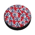 thumbnail image 3 of Bingfone Palm Tree Pattern On Red Spare Tire Cover Weatherproof Universal Wheel Protectors For Rv Camper Travel Trailer Suv Truck-16 Inch, 3 of 9