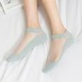 thumbnail image 4 of Taylonsss Womens Summer Socks Breathable Crystal Yarn Transparent Toe Cotton Sole Casual Low Cut Ankle Socks, 4 of 5