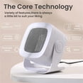 thumbnail image 2 of 2Gears Strong Heating Portable Mini Desktop PTC Heater Electric Hand Leg Feet Warmer Warm Air Blower Fan For Desktop Use ,Ultimate Temperature Control, 2 of 7