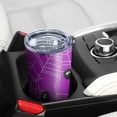 thumbnail image 5 of 20oz Tumblers Cute Spider Web Halloween Pattern Stainless Steel Vacuum Insulated Double Wall Travel Tumbler Cups Mug with Lid and Straw,Cleaning Brush for Cold & Hot Drinks, 5 of 7