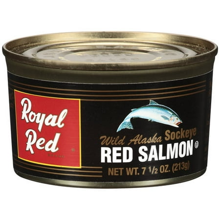 (2 Pack) Trident Royal Red Wild Alaskan Red Sockeye Salmon, 7.5